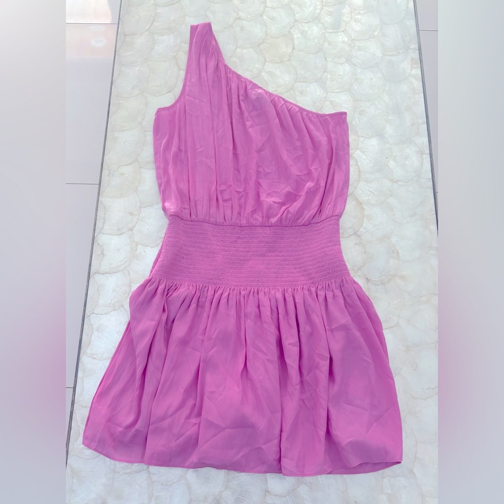 Ramy Brook Pink off shoulder dress